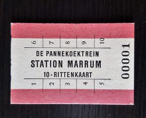 De Pannekoektrein Marrum Friesland Pannekoeken Rittenkaart